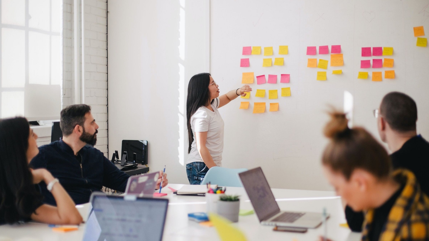 A group of educators plan for the classroom.